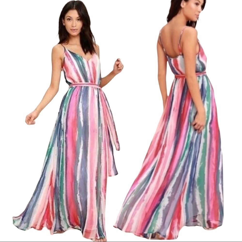 Jack by BB Dakota Joyner White Print‎ Maxi Dress Size S/M